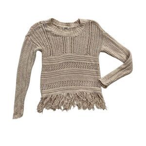Gimmicks by BKE Fringe Sweater